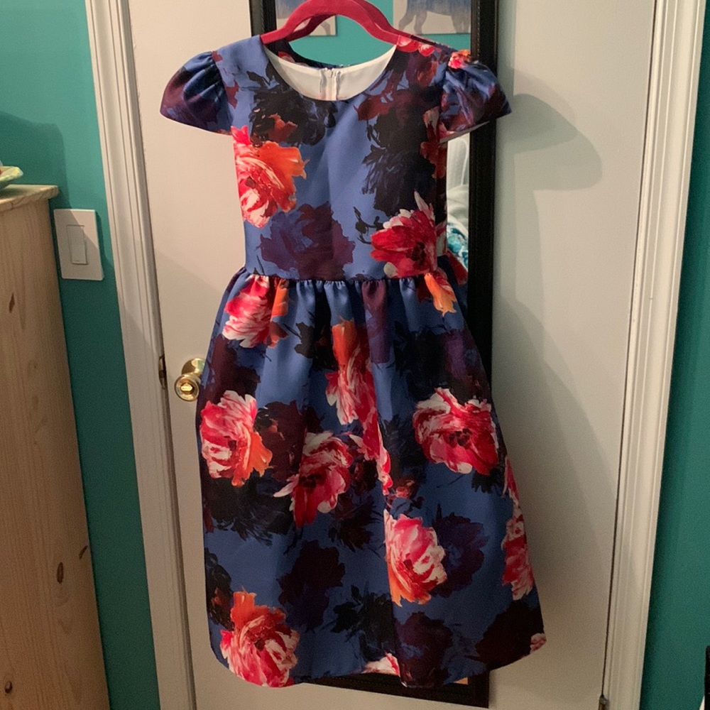 Practically brand New! Girls Plus size floral formal dress. Size 16.5